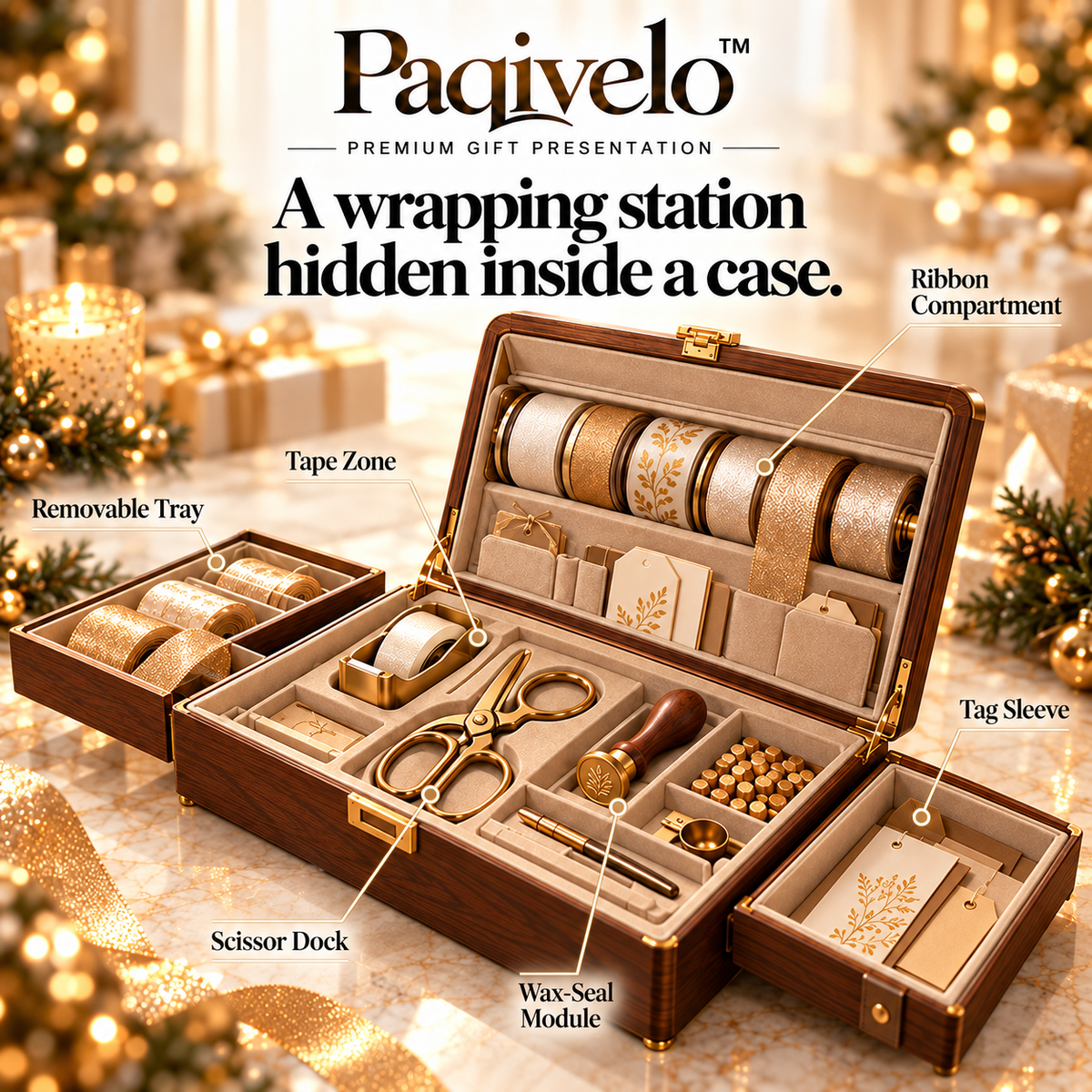 Paqivelo™ Gift Presentation Valet