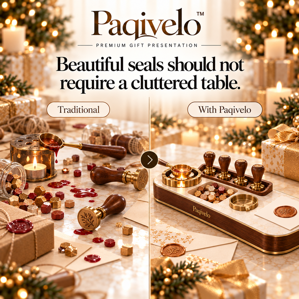 Paqivelo™ Wax Seal Presentation Dock