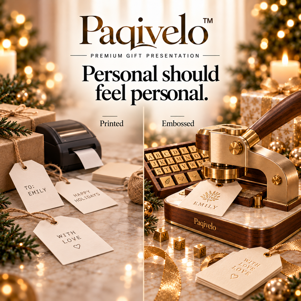 Paqivelo™ Gift Tag Embossing Atelier