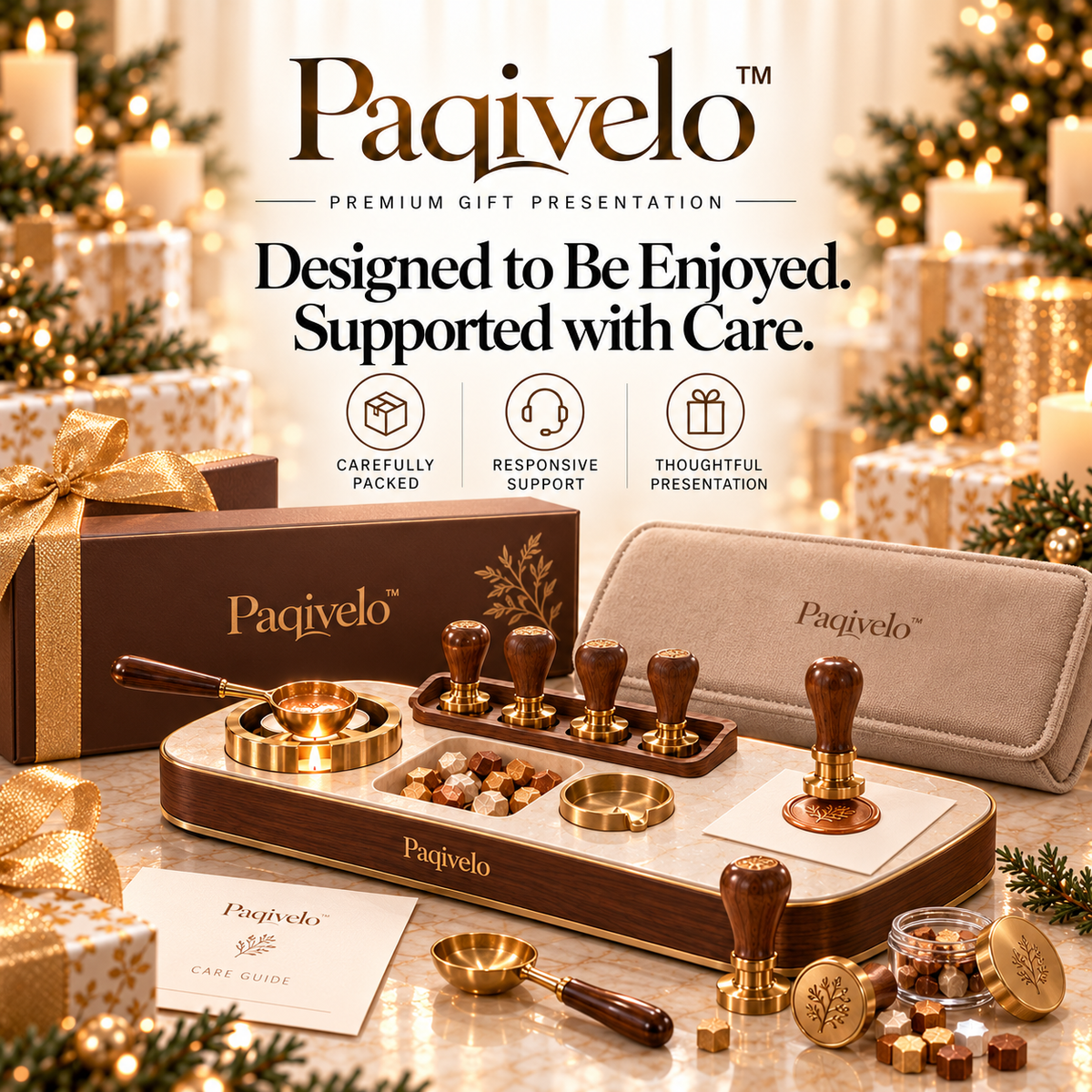 Paqivelo™ Wax Seal Presentation Dock