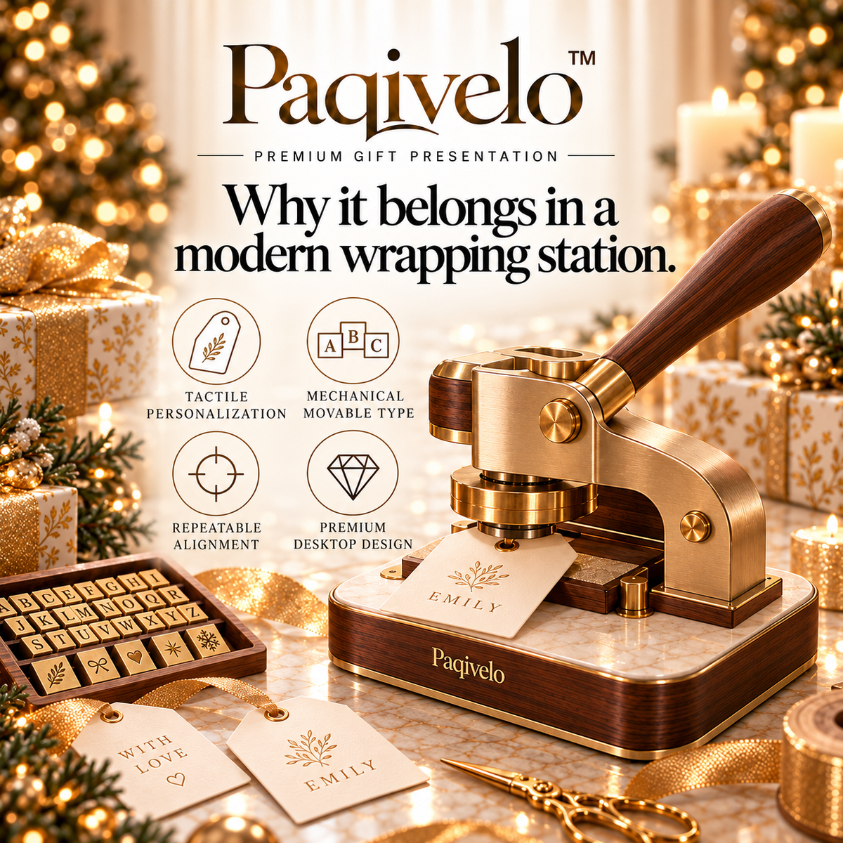 Paqivelo™ Gift Tag Embossing Atelier