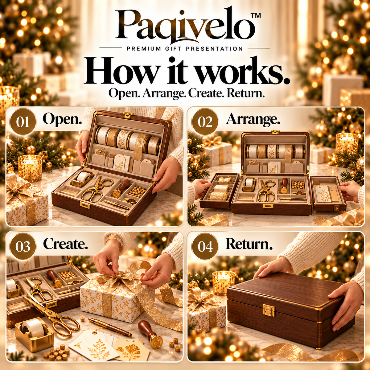 Paqivelo™ Gift Presentation Valet