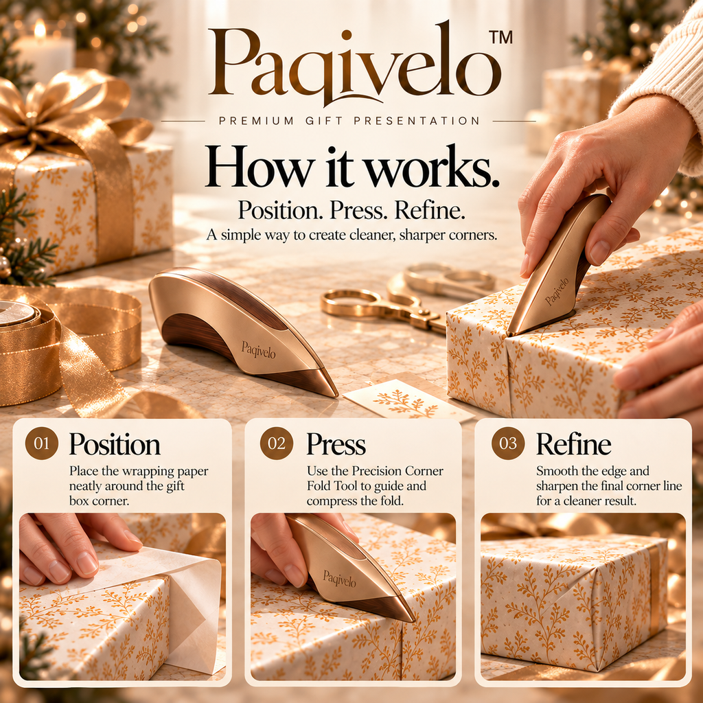Paqivelo™ Precision Corner Fold Tool