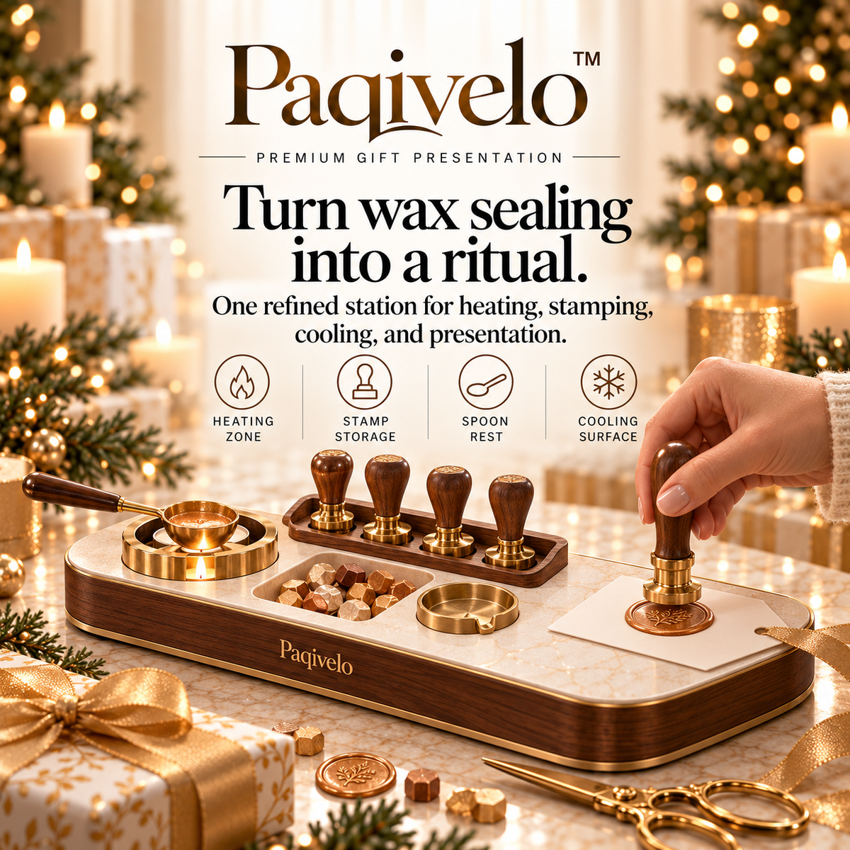 Paqivelo™ Wax Seal Presentation Dock