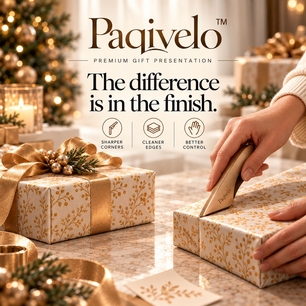 Paqivelo™ Precision Corner Fold Tool