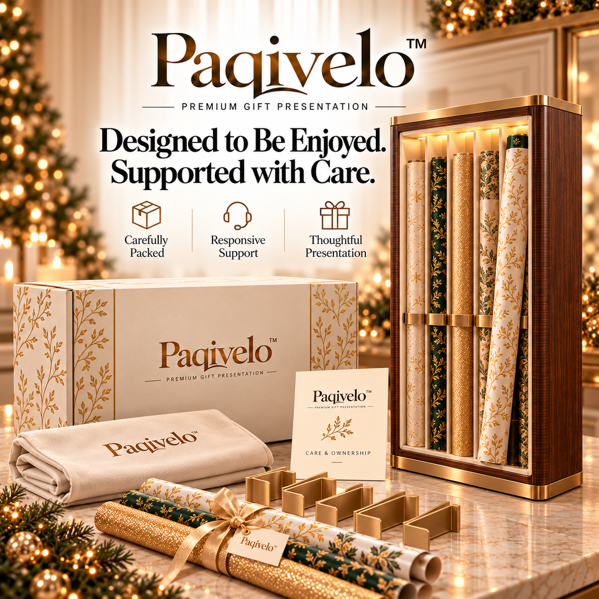 Paqivelo™ Wrapping Paper Gallery Cabinet