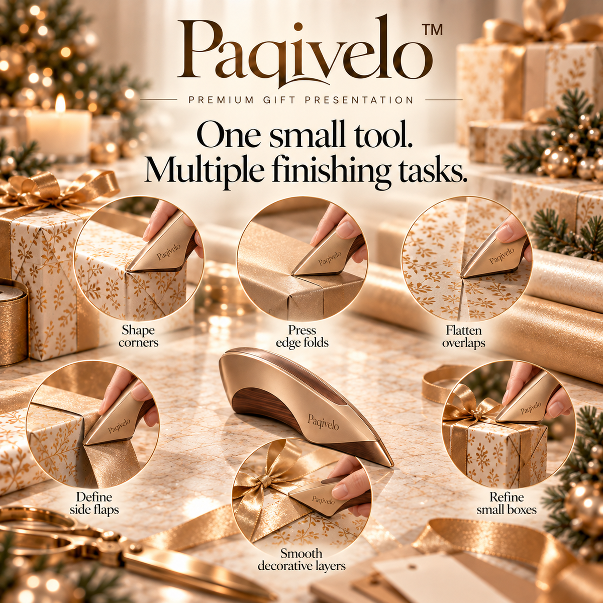Paqivelo™ Precision Corner Fold Tool