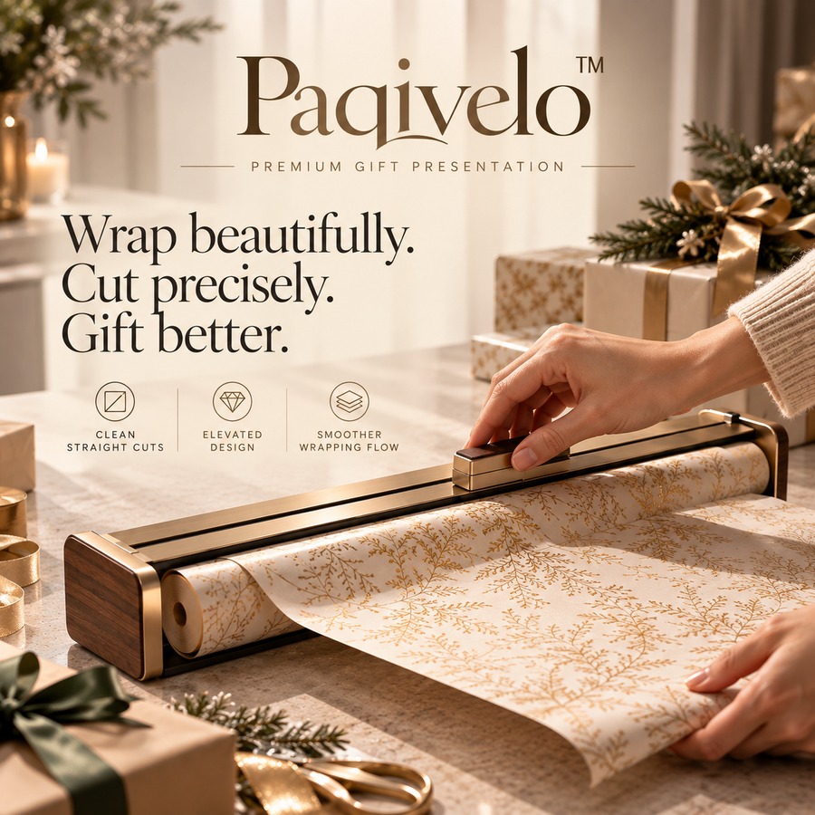 Paqivelo™ Architectural Gift Wrap Cutting Rail