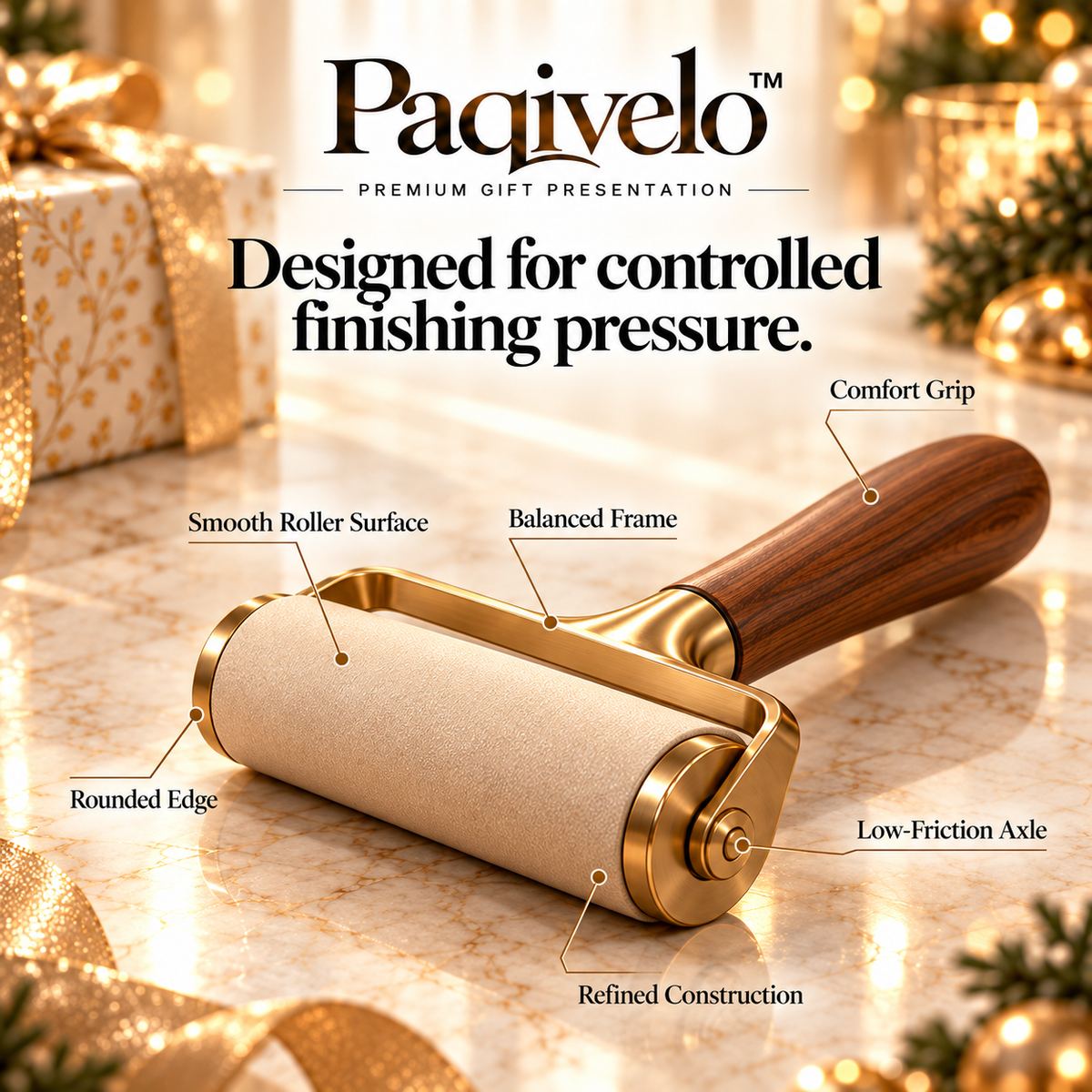 Paqivelo™ Presentation Finishing Roller