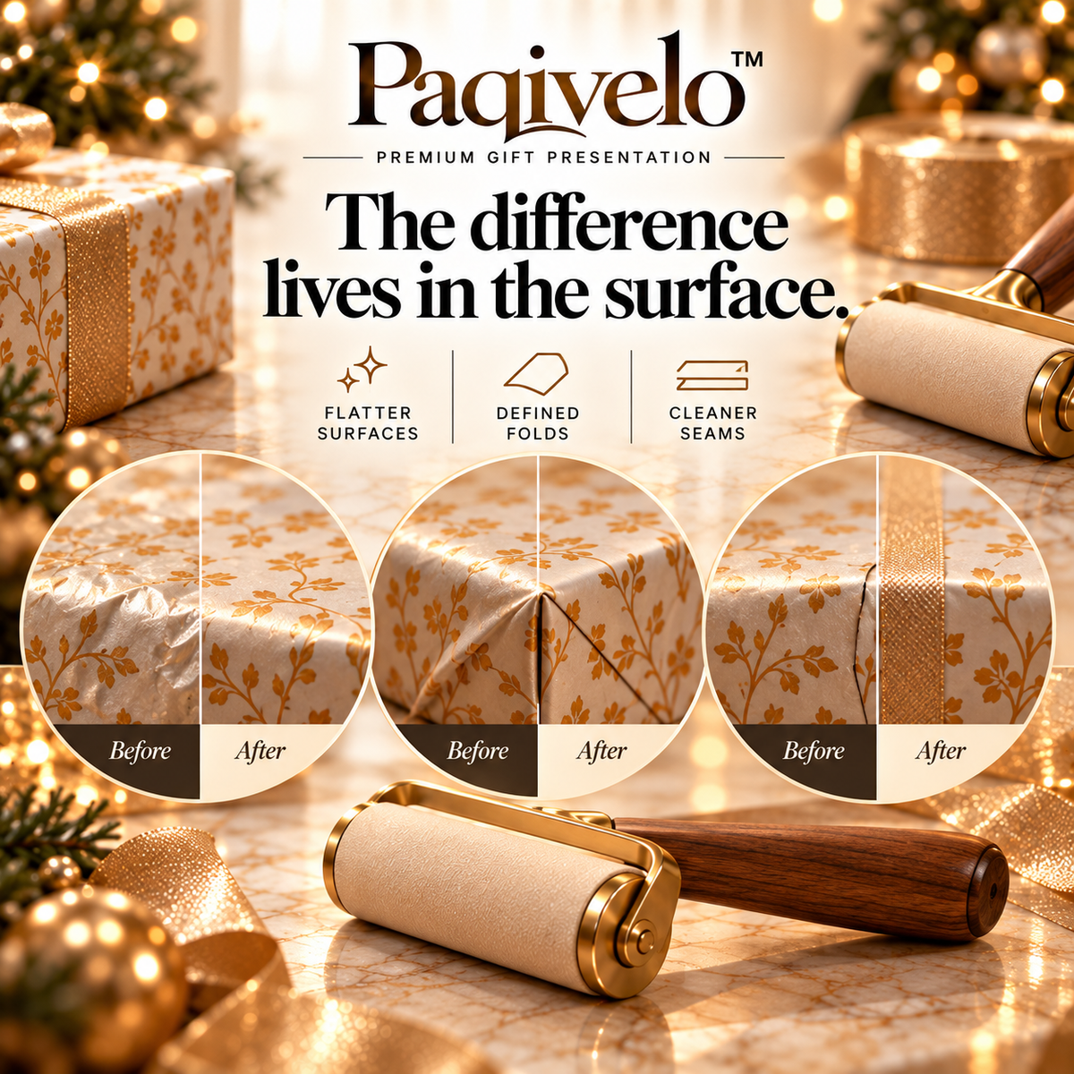 Paqivelo™ Presentation Finishing Roller