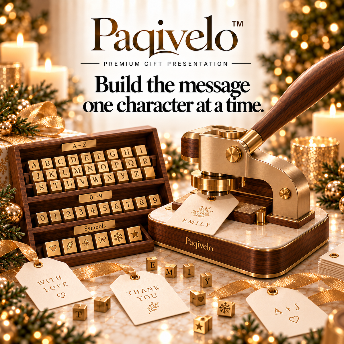 Paqivelo™ Gift Tag Embossing Atelier