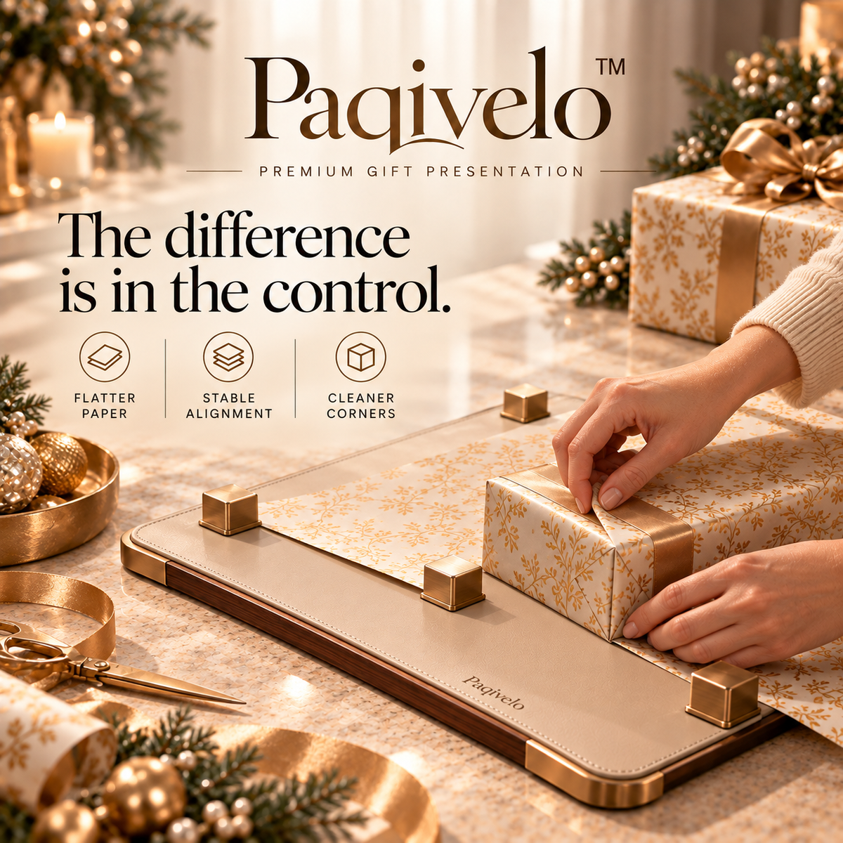 Paqivelo™ Magnetic Gift-Wrap Work Surface