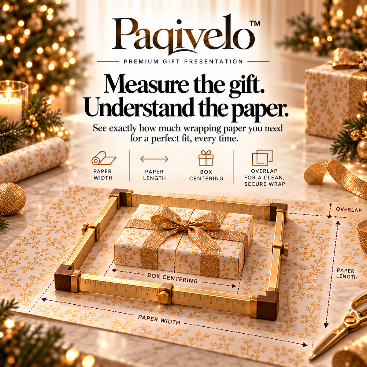 Paqivelo™ Gift Box Sizing Frame